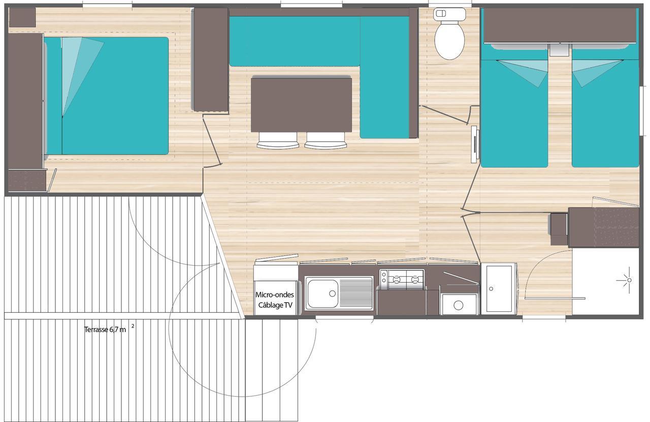 Var Mobil Home, Les Prairies De La Mer 그리모 외부 사진
