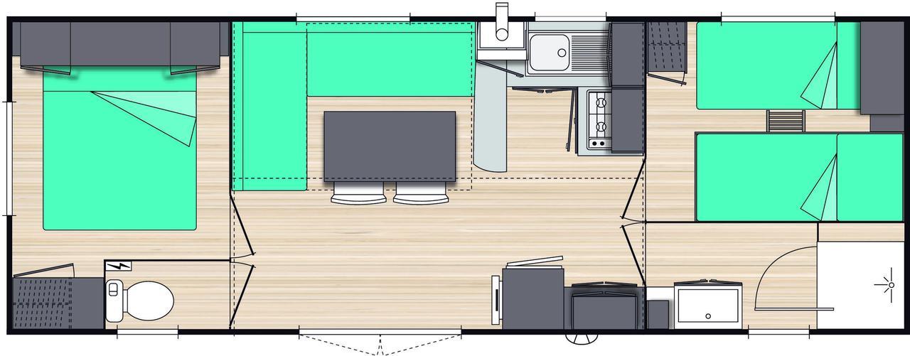 Var Mobil Home, Les Prairies De La Mer 그리모 외부 사진